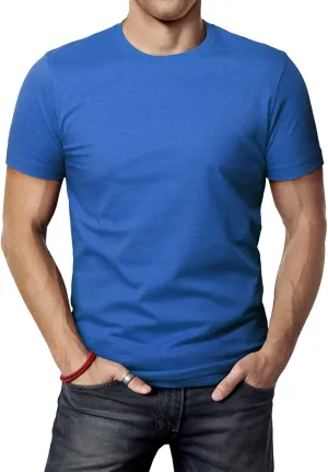 H2H Mens Casual Slim Fit Short Sleeve T-Shirts Soft Lightweight V-Neck/Crew-Neck Size XS to 3XL
