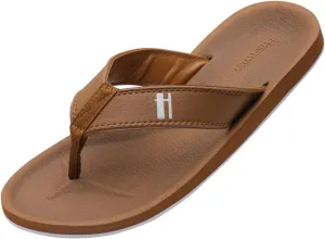 Harssidanzar Mens Flip-Flops,Classical Thong Footbed Sandals Lightweight Quick-dry waterproof Summer Beach Sandals KM230US