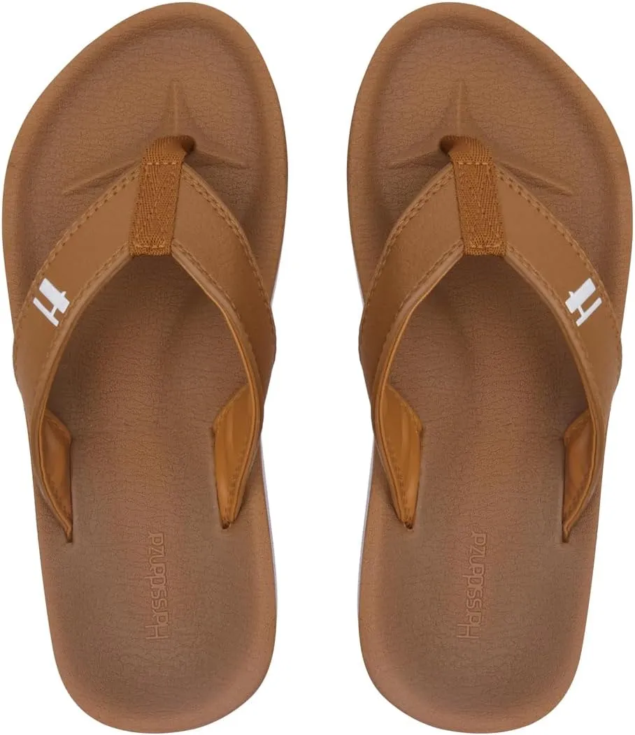 Harssidanzar Mens Flip-Flops,Classical Thong Footbed Sandals Lightweight Quick-dry waterproof Summer Beach Sandals KM230US