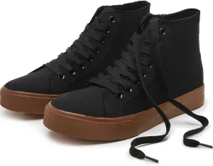 hash bubbie Unisex Canvas High top Sneakers Women's Classic Fashion High Tops Canvas Shoes Casual Tennis Shoes for Men