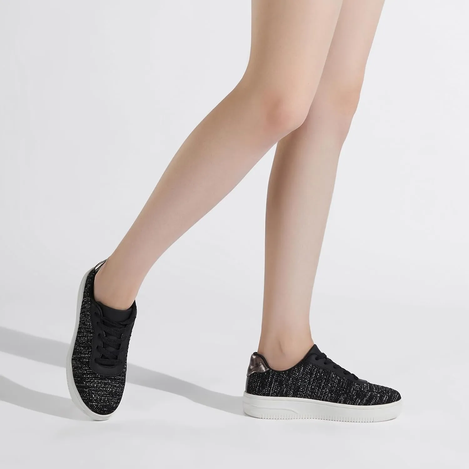 HEEZ White Tennis Shoes Women Platform Fashion Sneakers Comfortable Casual Shoes for Women