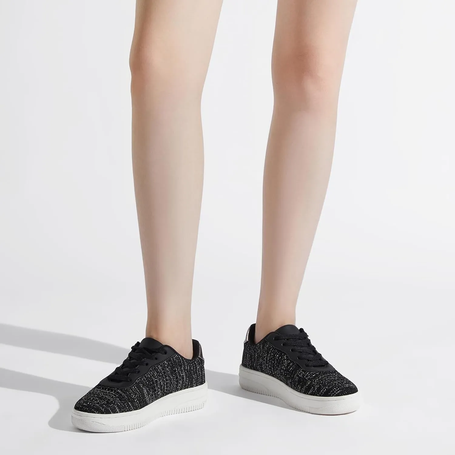 HEEZ White Tennis Shoes Women Platform Fashion Sneakers Comfortable Casual Shoes for Women