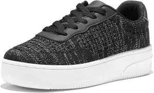 HEEZ White Tennis Shoes Women Platform Fashion Sneakers Comfortable Casual Shoes for Women