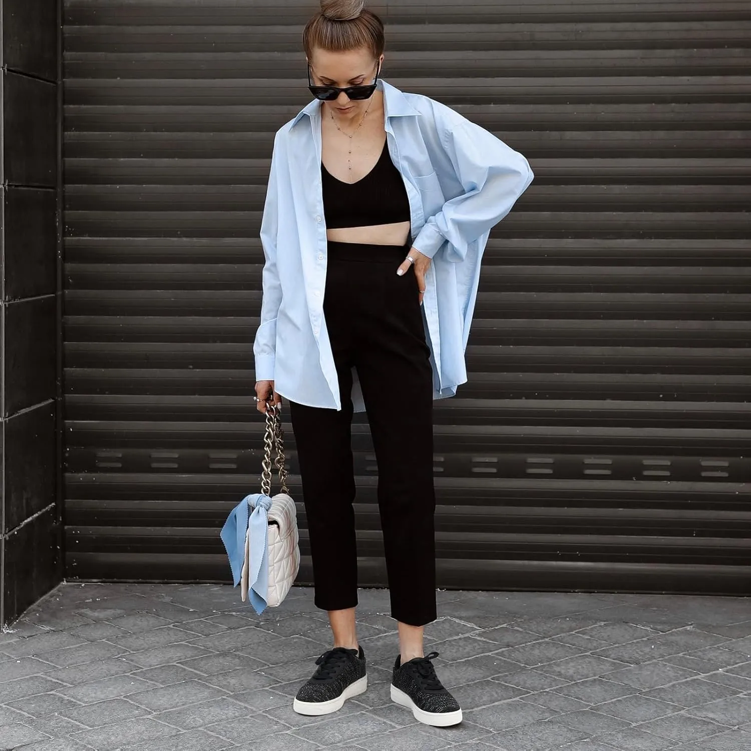 HEEZ White Tennis Shoes Women Platform Fashion Sneakers Comfortable Casual Shoes for Women