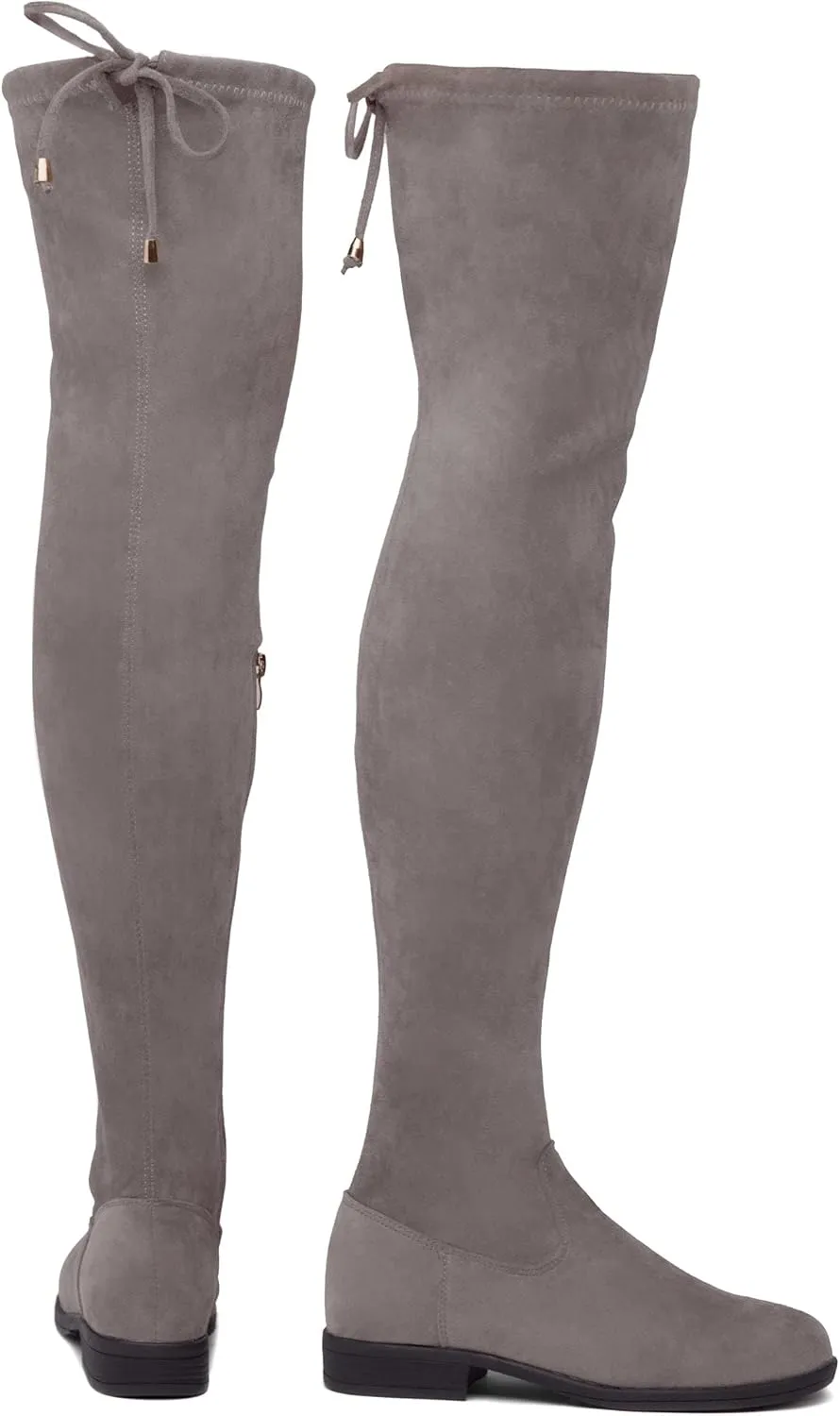 Herstyle Secret Obsession Women's Over the Knee Boots Thigh High Stack Heel Long Stretch Fall Riding Boots