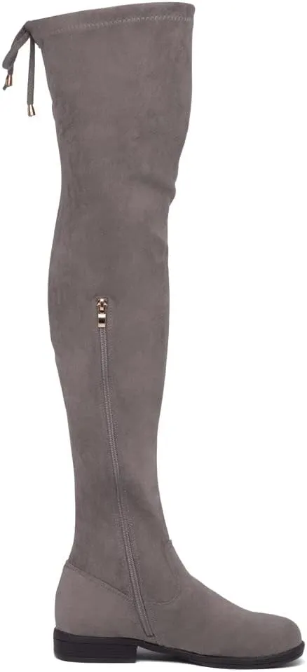 Herstyle Secret Obsession Women's Over the Knee Boots Thigh High Stack Heel Long Stretch Fall Riding Boots