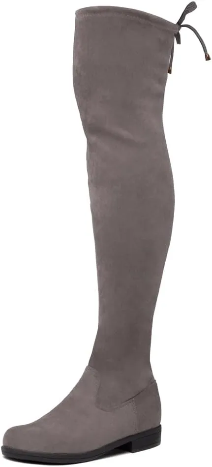Herstyle Secret Obsession Women's Over the Knee Boots Thigh High Stack Heel Long Stretch Fall Riding Boots