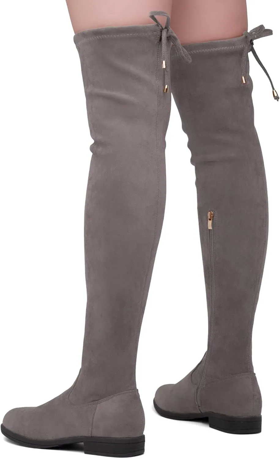 Herstyle Secret Obsession Women's Over the Knee Boots Thigh High Stack Heel Long Stretch Fall Riding Boots