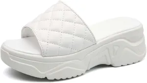 HESBITEUL Womens Platform Sandals Comfortable Walking Orthopedic Slippers Ladies Arch Support Sandals