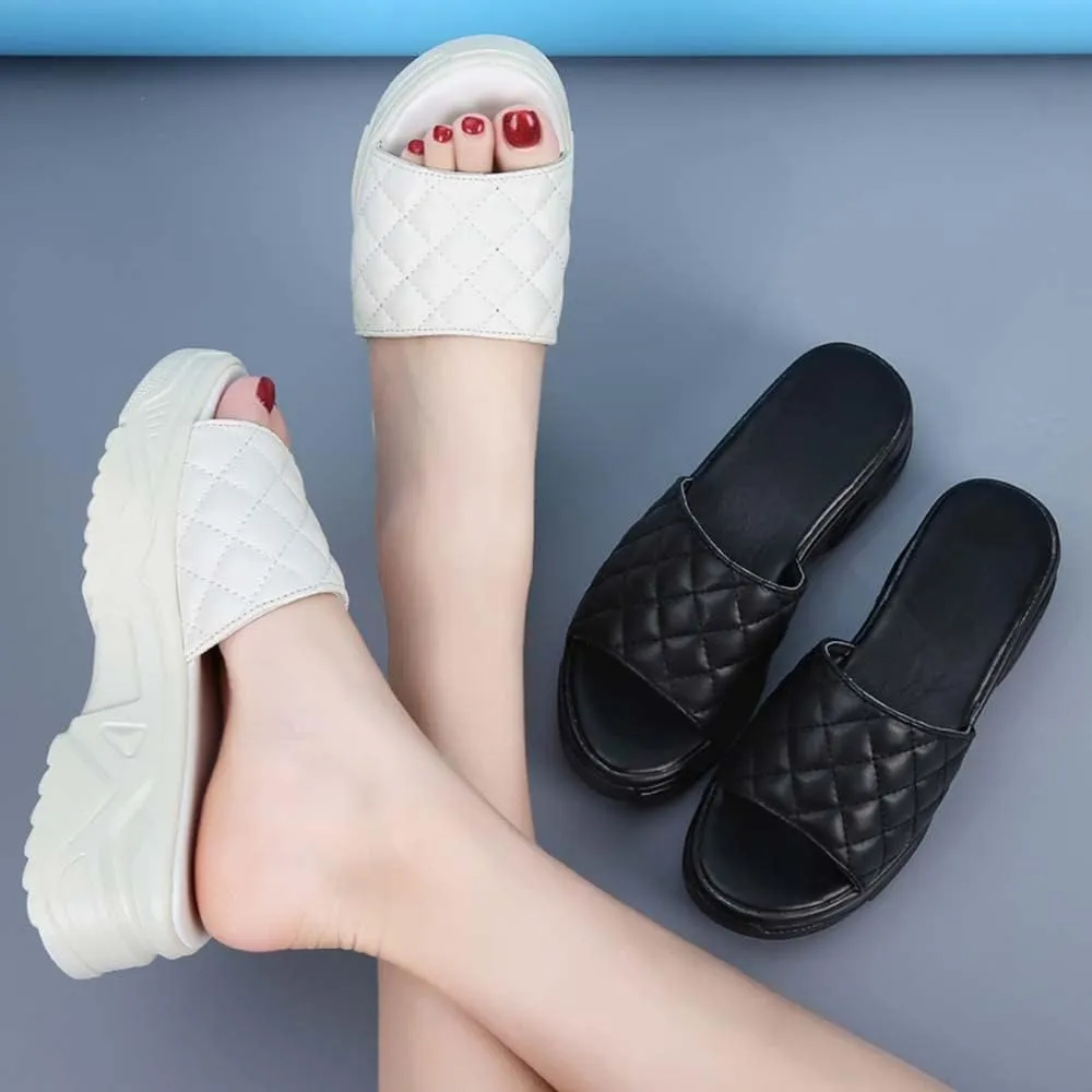 HESBITEUL Womens Platform Sandals Comfortable Walking Orthopedic Slippers Ladies Arch Support Sandals