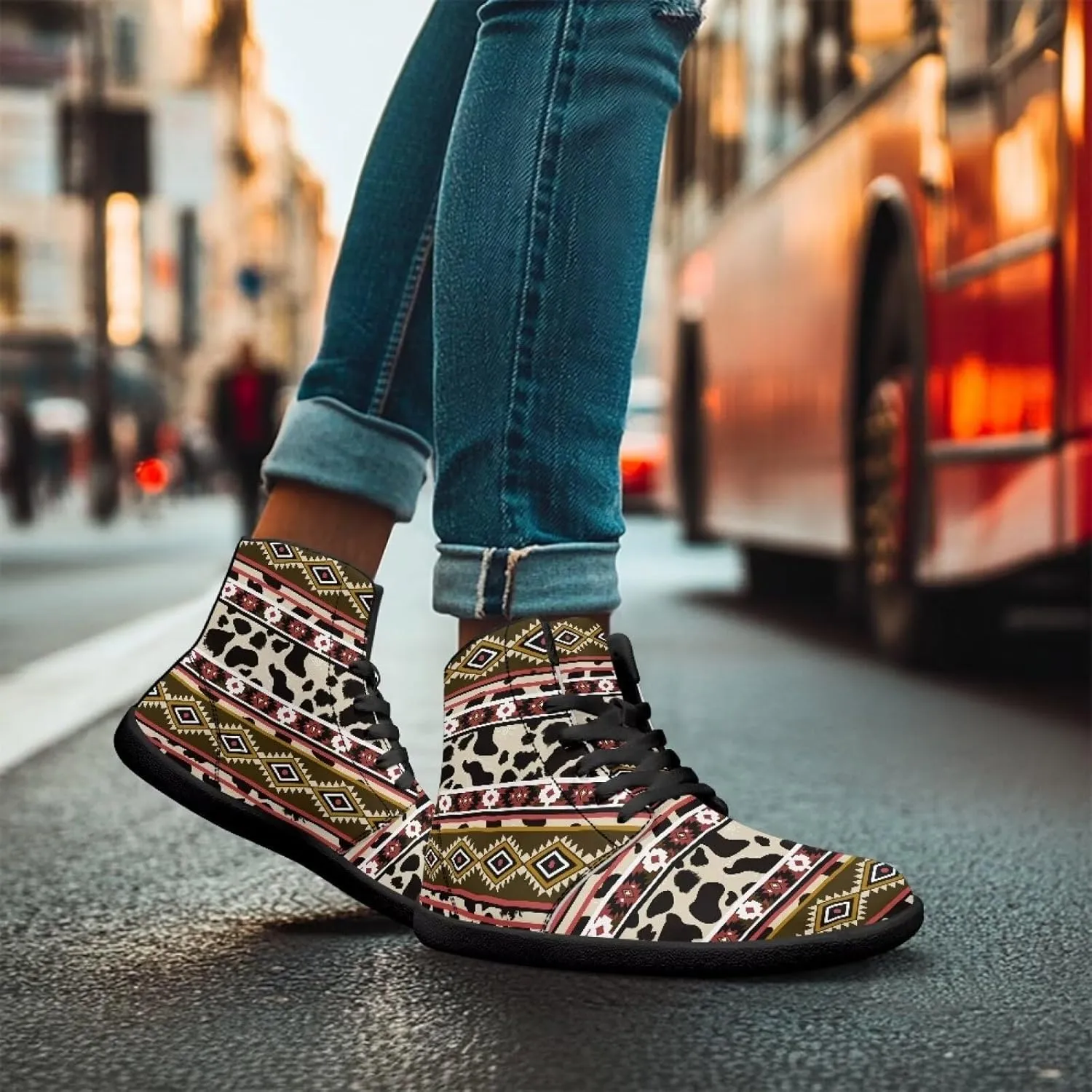 High Top Sneakers Women's Minimalist Barefoot Shoes | Zero Drop Sole | Wide Width Fashion Sneaker Size 36-48