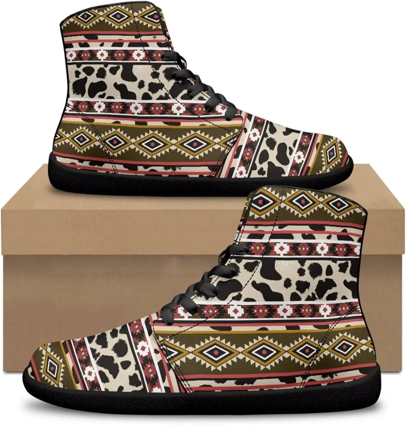 High Top Sneakers Women's Minimalist Barefoot Shoes | Zero Drop Sole | Wide Width Fashion Sneaker Size 36-48