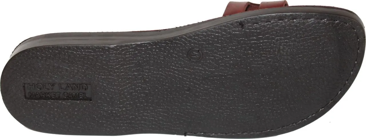 Holy Land Market Men/Women Biblical Jesus Leather Sandals/Slides From Jerusalem (Lydia Style)