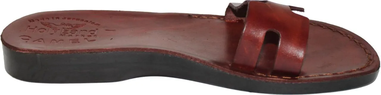 Holy Land Market Men/Women Biblical Jesus Leather Sandals/Slides From Jerusalem (Lydia Style)