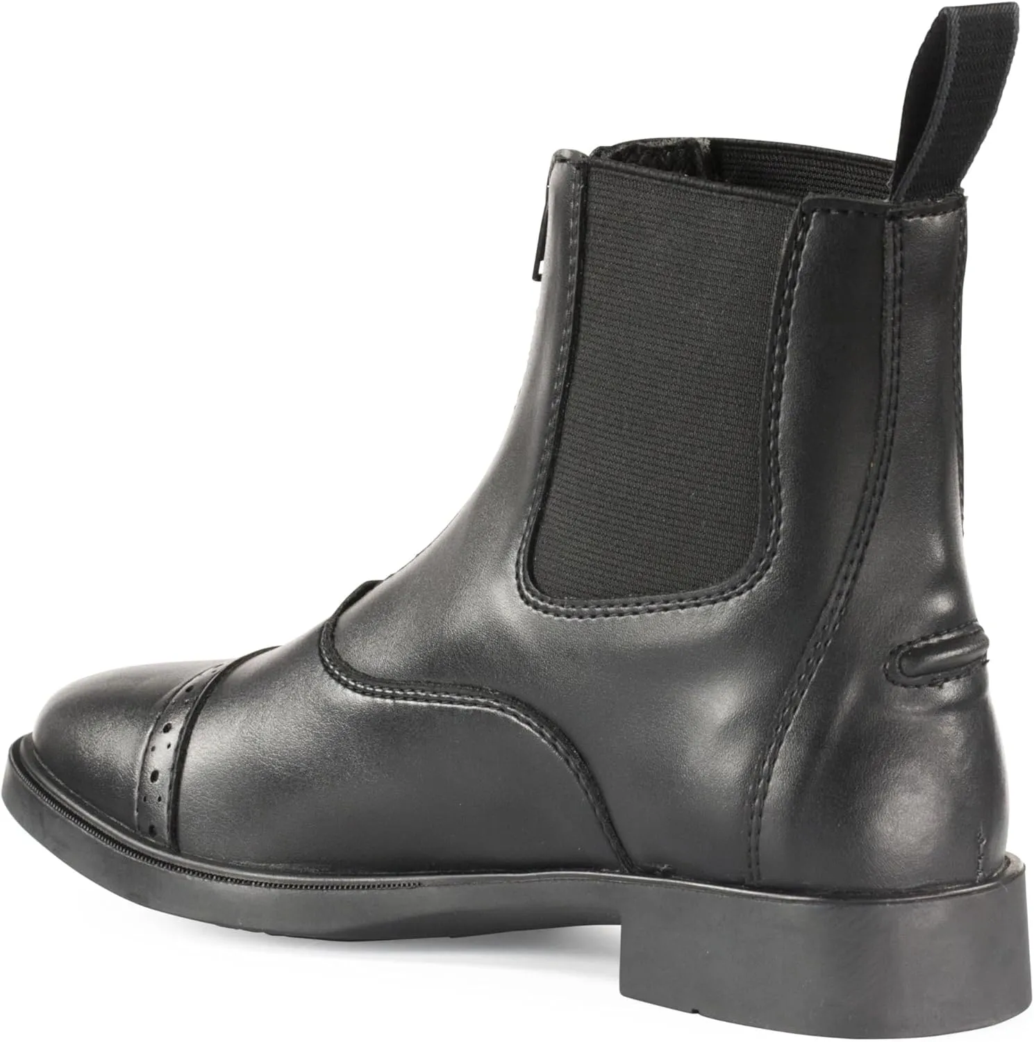 HORZE Wexford Women's Equestrian Synthetic Leather Zip-Up Schooling Paddock Boots