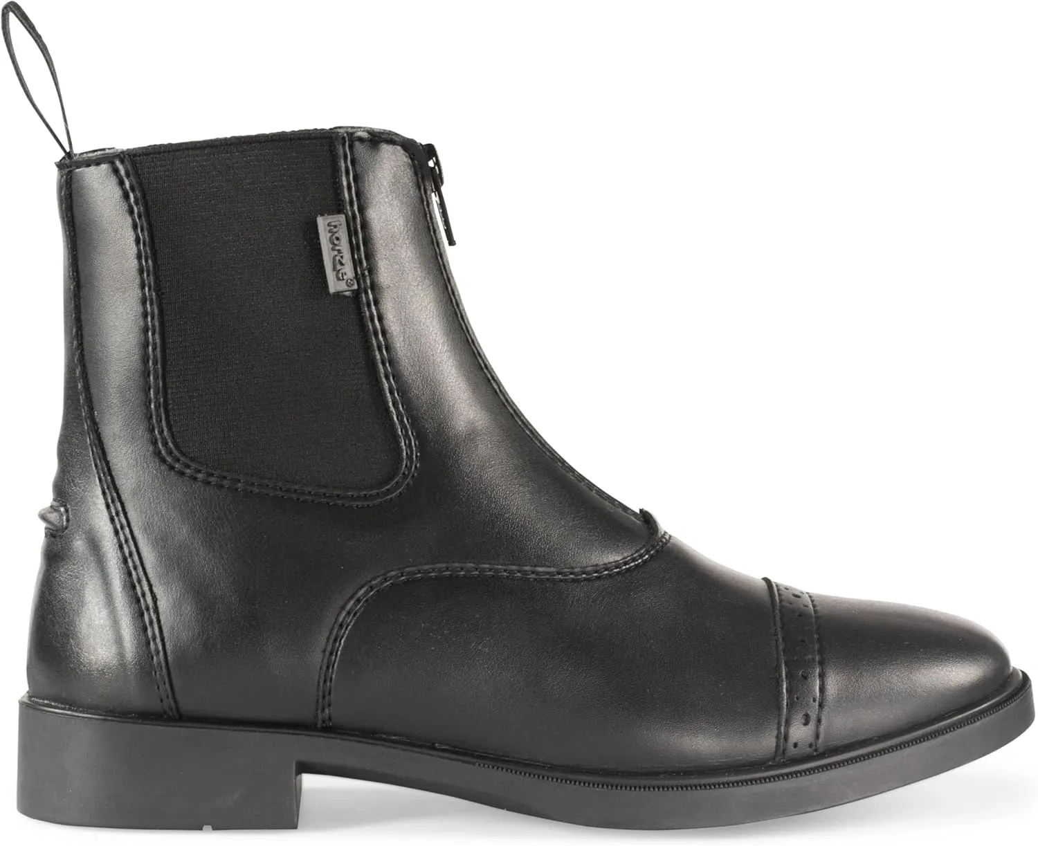 HORZE Wexford Women's Equestrian Synthetic Leather Zip-Up Schooling Paddock Boots