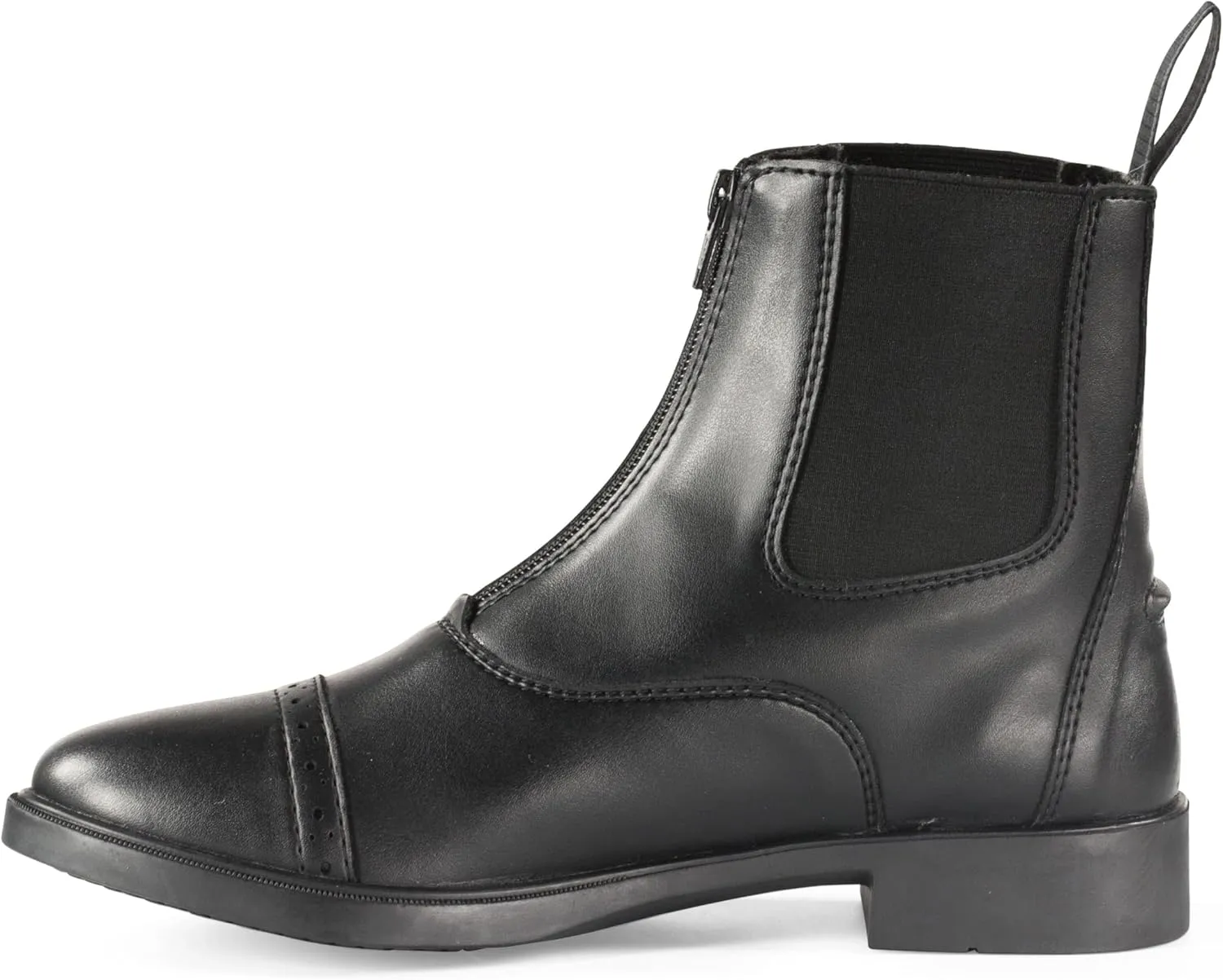HORZE Wexford Women's Equestrian Synthetic Leather Zip-Up Schooling Paddock Boots