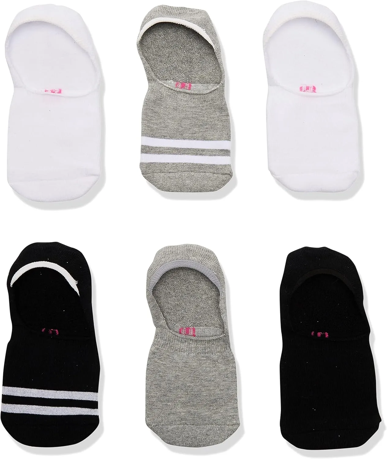 HUE Women's Low Cut Sneaker Liner Socks with Cushion