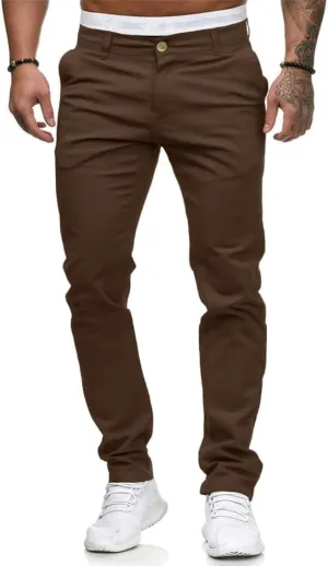 HUNGSON Men Skinny Slim Fit Casual Jeans Dyeing Stretch Straight Fashion Denim Pants