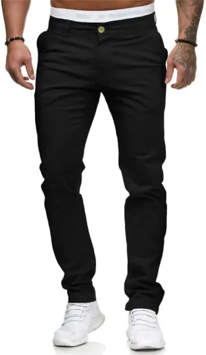 HUNGSON Men Skinny Slim Fit Casual Jeans Dyeing Stretch Straight Fashion Denim Pants