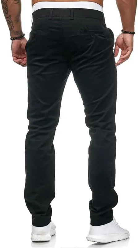 HUNGSON Men Skinny Slim Fit Casual Jeans Dyeing Stretch Straight Fashion Denim Pants