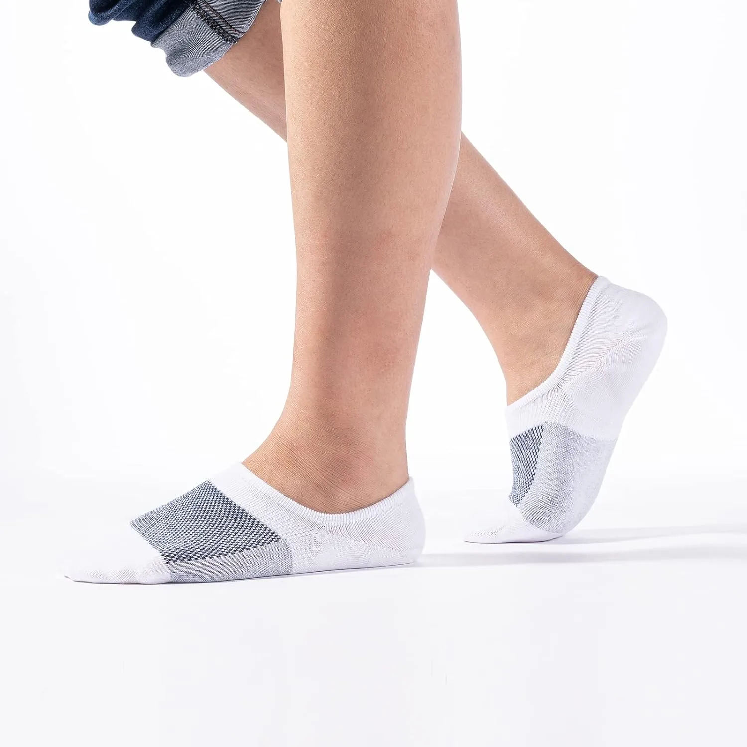 IDEGG No Show Socks Men Low Cut Ankle Short Socks for Men Casual Athletic Socks with Non Slip Grip