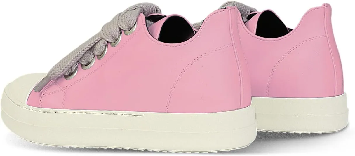 IMPREMEY Women's Low top Sneakers Fashion Thick Strap Leather Walking Shoes.