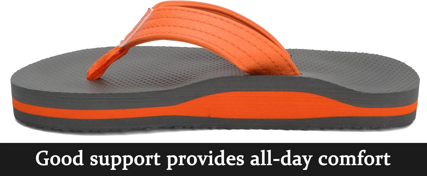 INMINPIN Kids Boys Girls Flip Flops Comfort Quick-Dry Beach Pool Aqua Thong Sandals(Little Kid/Big Kid)