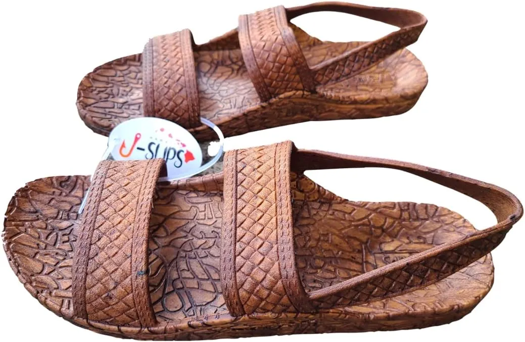 J-Slips New Adventure Sandals for Women and Men with Straps - Comfortable Jesus Jandals for Beach, Summer, and Shower - Waterproof Hawaiian Slides with Arch Support