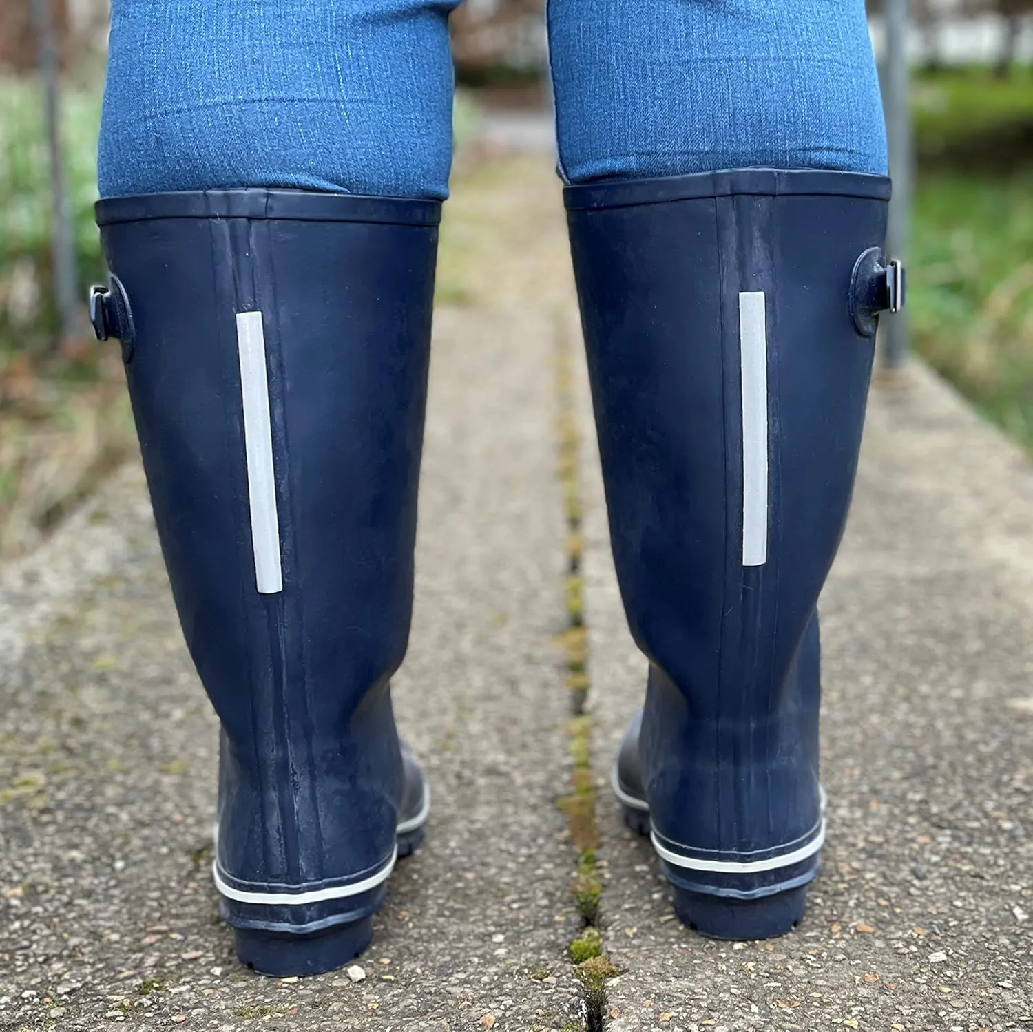 Jileon Wide Fit Womens Rain Boots - Fit up to 18” Calves - Unique Design For Wide Feet, Ankles & Calves