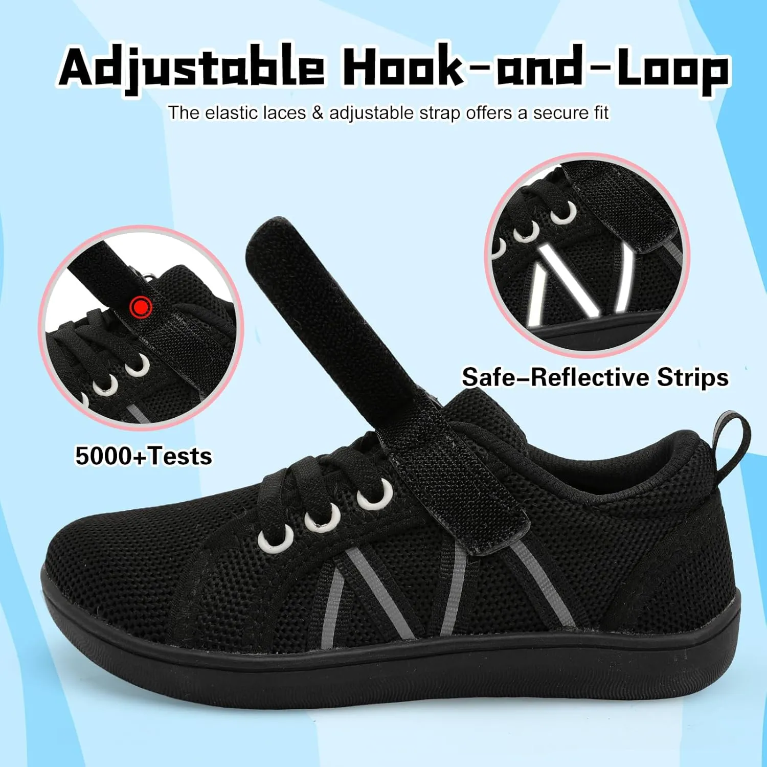 JOINFREE Toddler Shoes Boys Girls Wide Barefoot Shoes Little Kids Minimalist Sneakers Zero Drop Casual Walking Shoes Breathable Tennis Shoes Indoor Outdoor