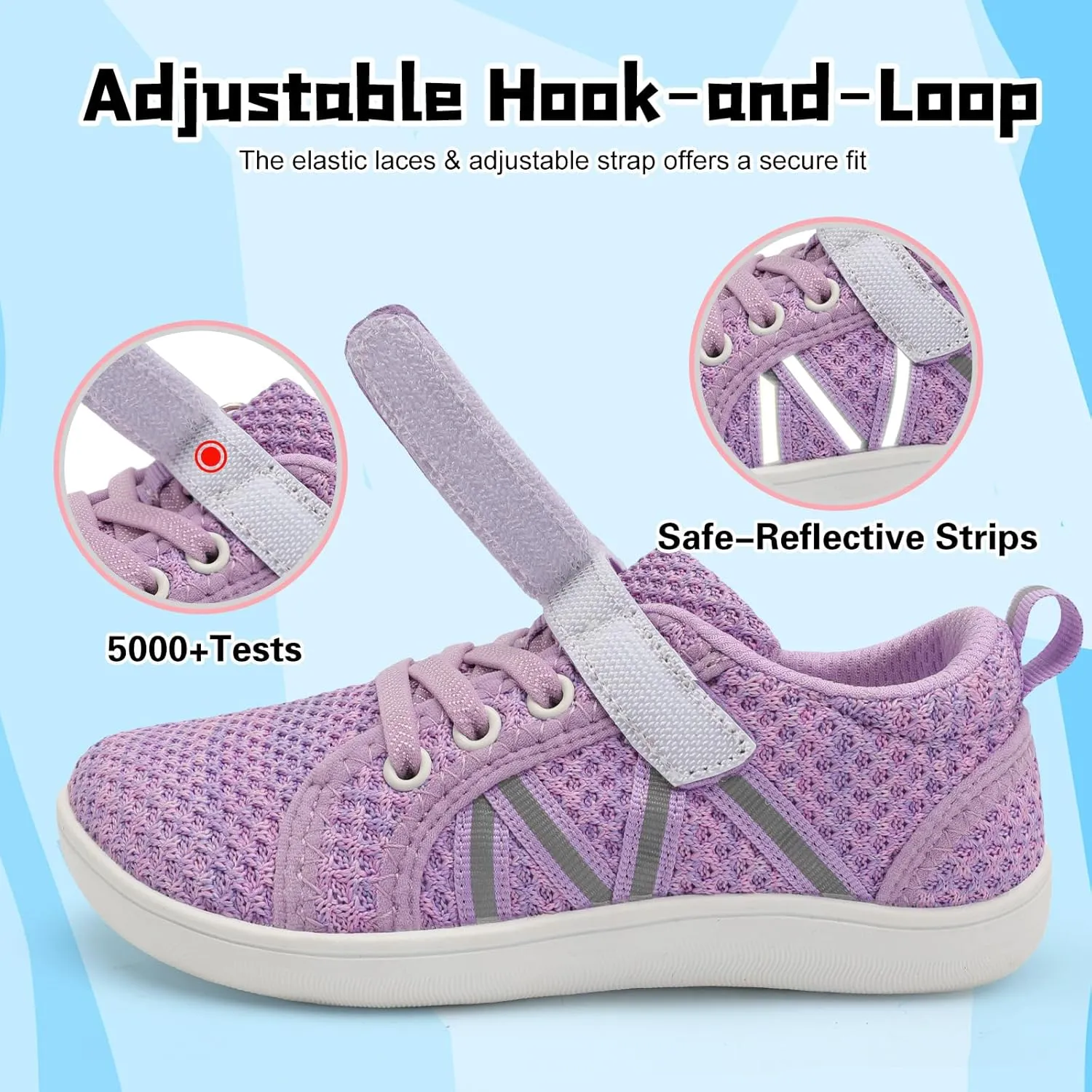 JOINFREE Toddler Shoes Boys Girls Wide Barefoot Shoes Little Kids Minimalist Sneakers Zero Drop Casual Walking Shoes Breathable Tennis Shoes Indoor Outdoor
