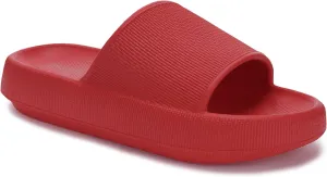 Joomra Pillow Slippers for Women and Men Non Slip Quick Drying Shower Slides Bathroom Sandals | Ultra Cushion | Thick Sole