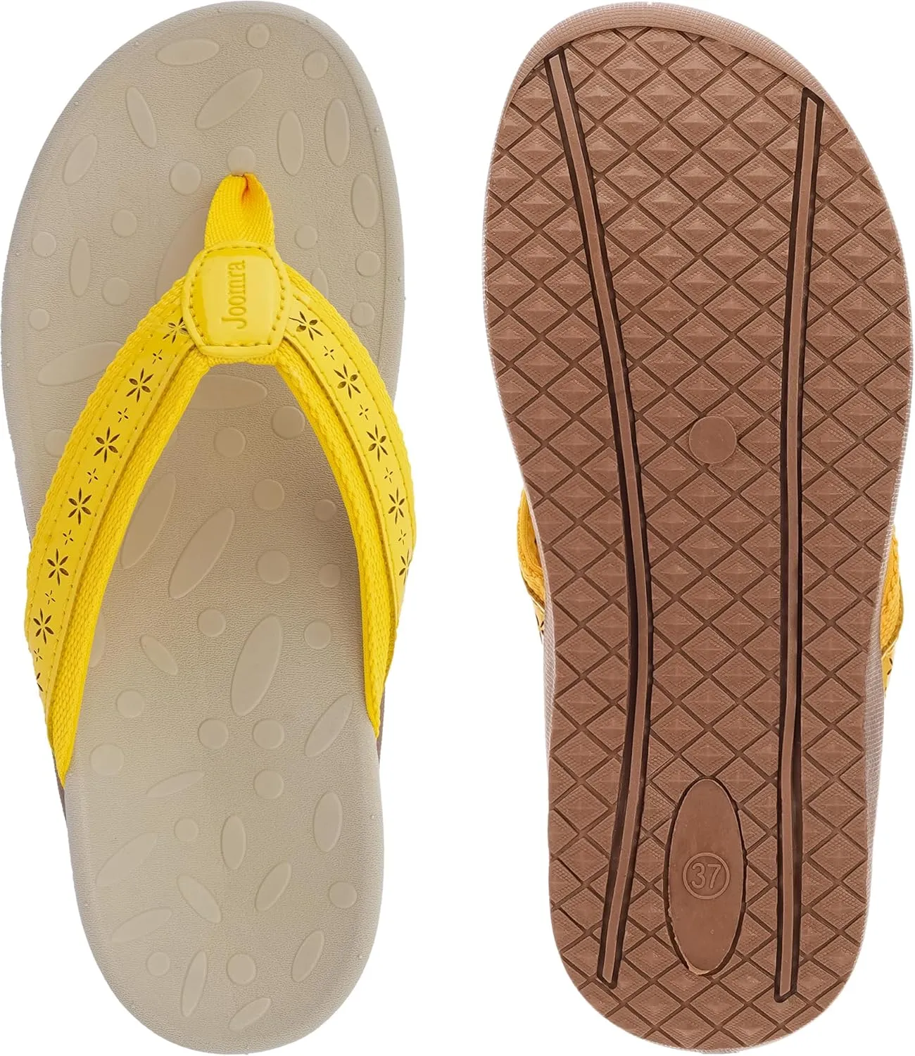 Joomra Women's Flip Flops Arch Support Orthotic Toe Post Thong Sandals