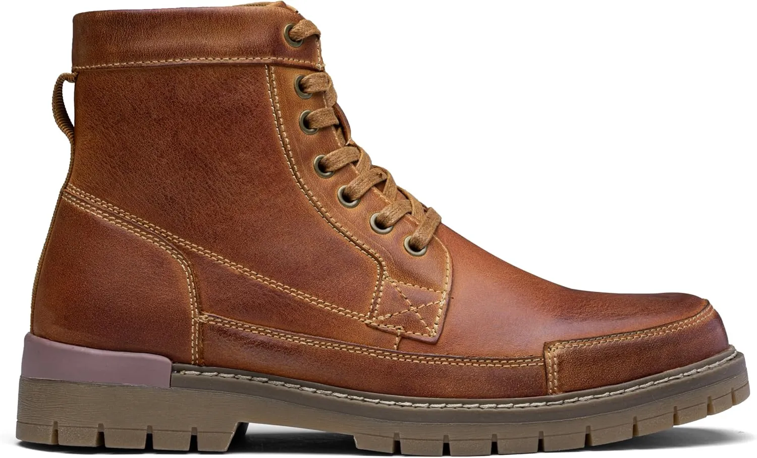 Jousen Men's Boots Chukka Motorcycle Boots Premium Leather Casual Combat Ankle Dress Boot for Men