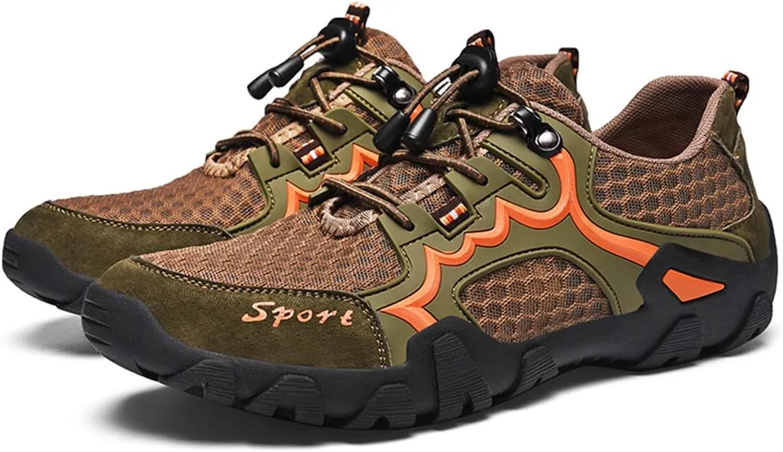 JOYVIP Men's Quick-Drying Swimming Aqua Beach Shoes Lightweight Mesh Hiking Sneakers