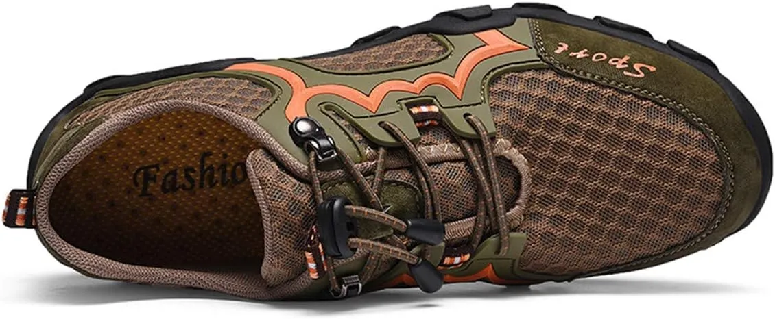 JOYVIP Men's Quick-Drying Swimming Aqua Beach Shoes Lightweight Mesh Hiking Sneakers