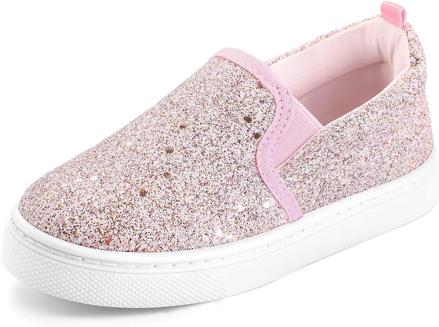 K KomForme Toddler Sneakers for Girls Boys Slip On Canvas Walking Shoes