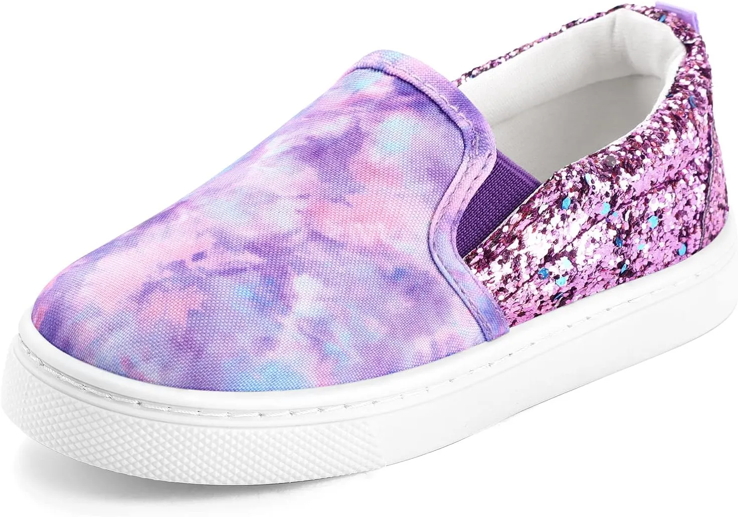 K KomForme Toddler Sneakers for Girls Boys Slip On Canvas Walking Shoes