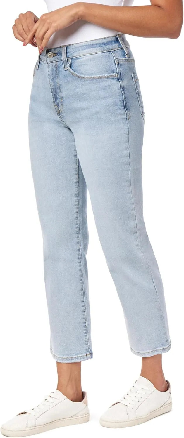 kensie Jeans for Women The Ella High-Rise Straight Leg 27-Inch Inseam, Sizes 0-16