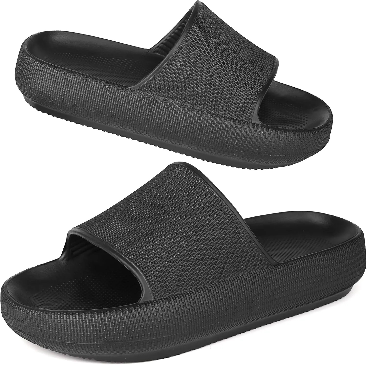 Kids Cloud Slides丨Pillow Sandals for Boys Girls丨Quick Drying Bathroom Shower Sandals丨Summer Beach Pool Slippers| Thick Sole Non-Slip