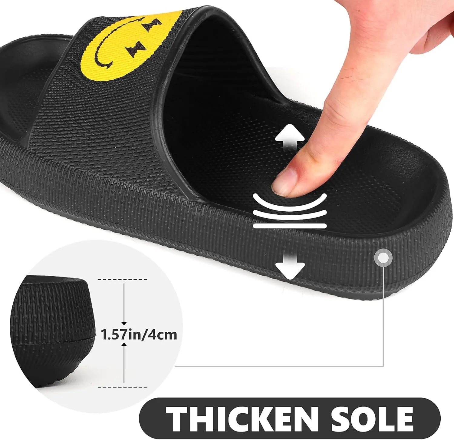 Kids Cloud Slides丨Pillow Sandals for Boys Girls丨Quick Drying Bathroom Shower Sandals丨Summer Beach Pool Slippers| Thick Sole Non-Slip