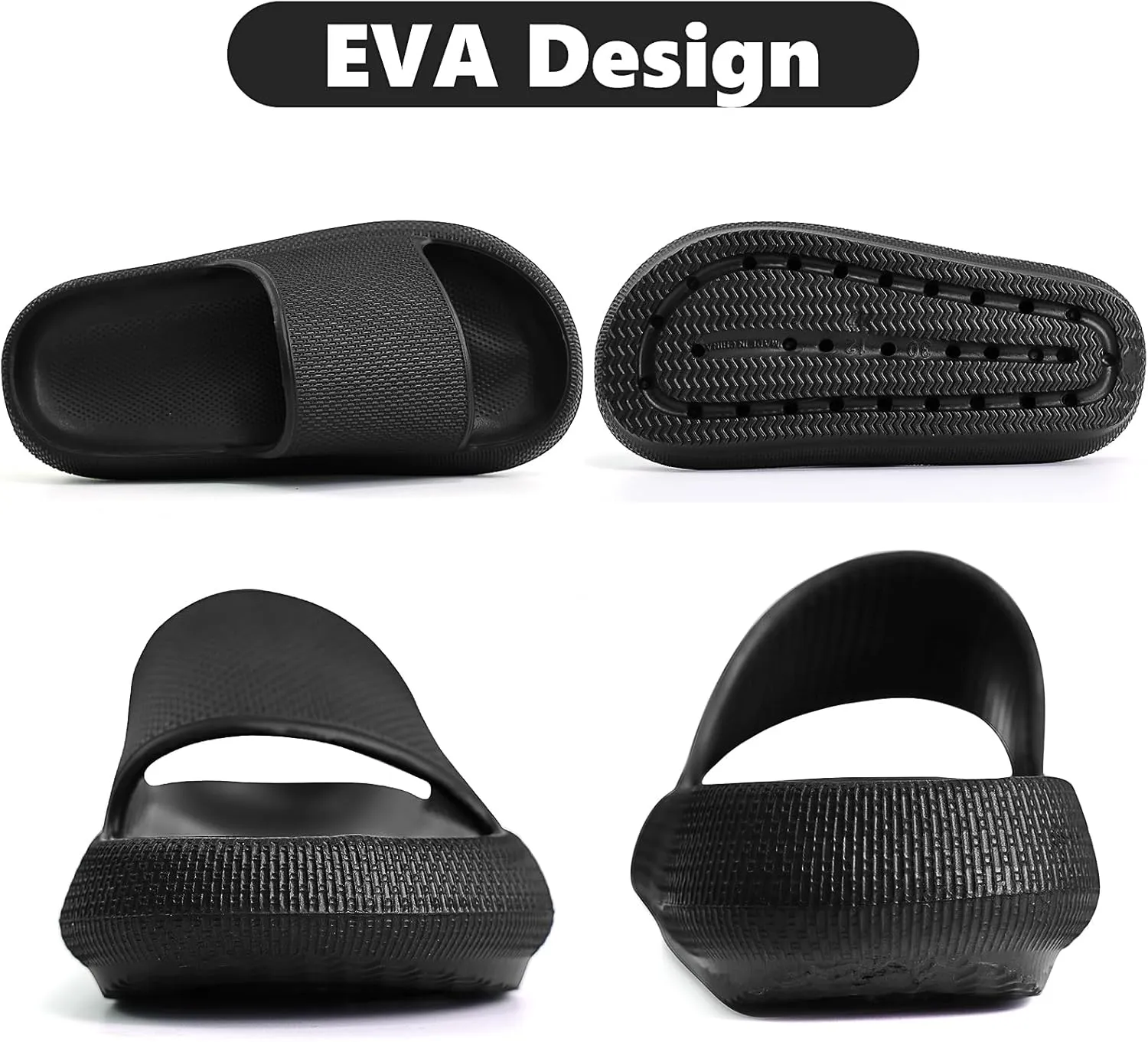 Kids Cloud Slides丨Pillow Sandals for Boys Girls丨Quick Drying Bathroom Shower Sandals丨Summer Beach Pool Slippers| Thick Sole Non-Slip