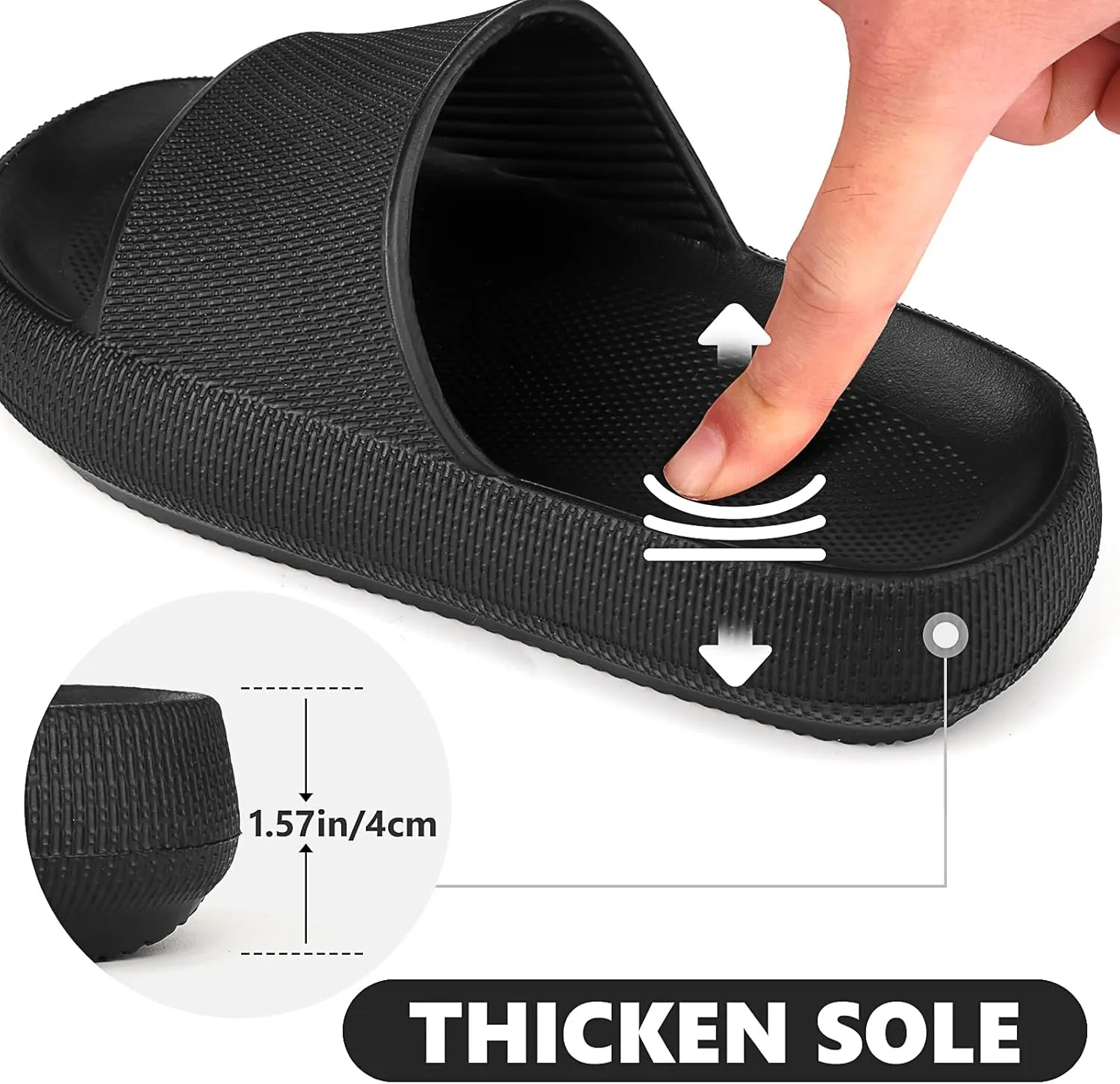 Kids Cloud Slides丨Pillow Sandals for Boys Girls丨Quick Drying Bathroom Shower Sandals丨Summer Beach Pool Slippers| Thick Sole Non-Slip