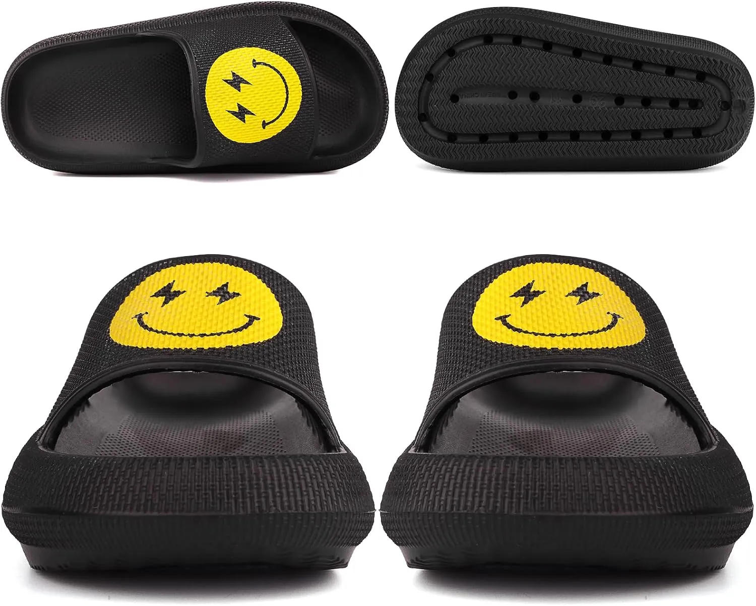 Kids Cloud Slides丨Pillow Sandals for Boys Girls丨Quick Drying Bathroom Shower Sandals丨Summer Beach Pool Slippers| Thick Sole Non-Slip