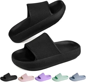 Kids Cloud Slides丨Pillow Sandals for Boys Girls丨Quick Drying Bathroom Shower Sandals丨Summer Beach Pool Slippers| Thick Sole Non-Slip