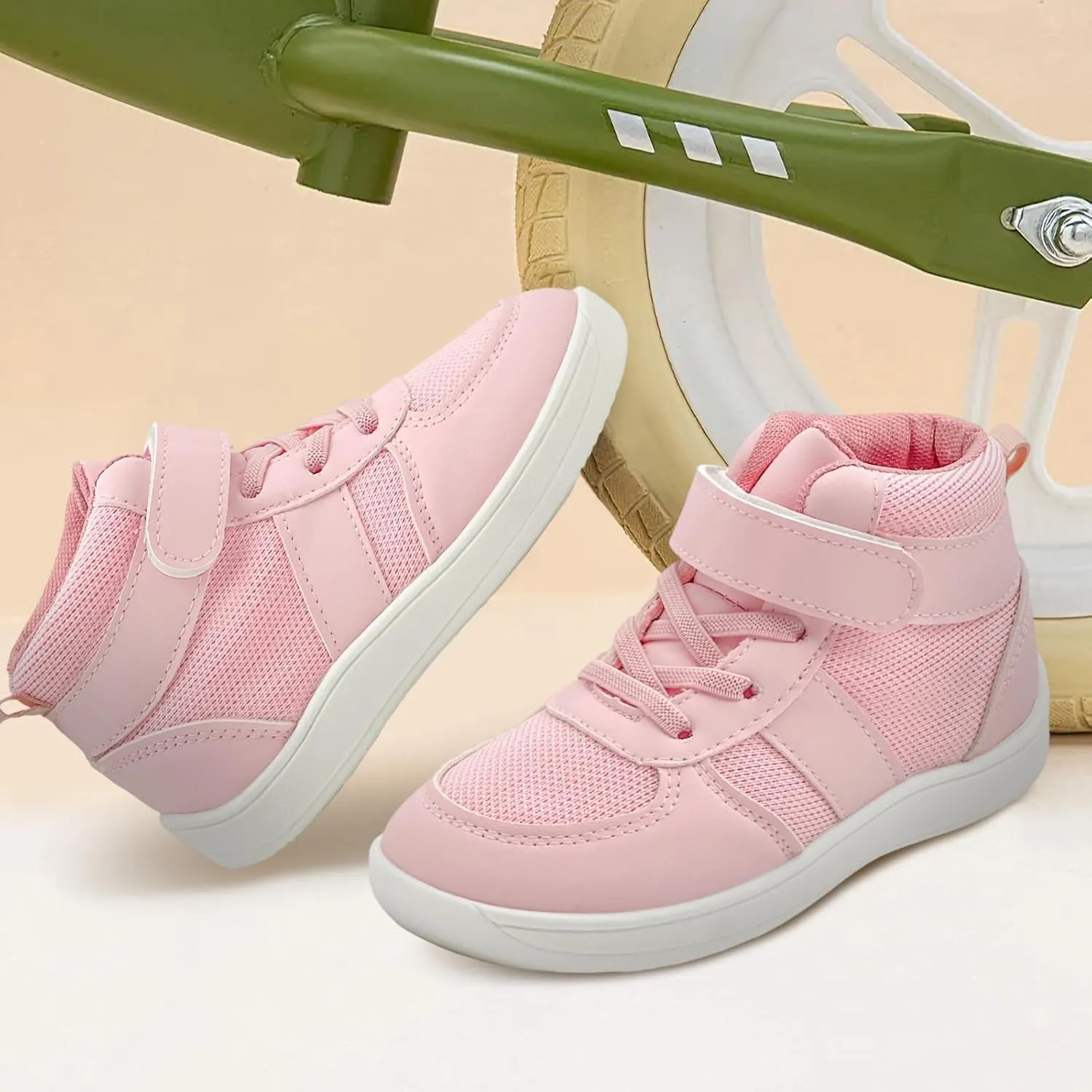 Kids High Top Barefoot Shoes Boys Girls Wrestling Shoes Anti-Skid Adventure Hiking Boots