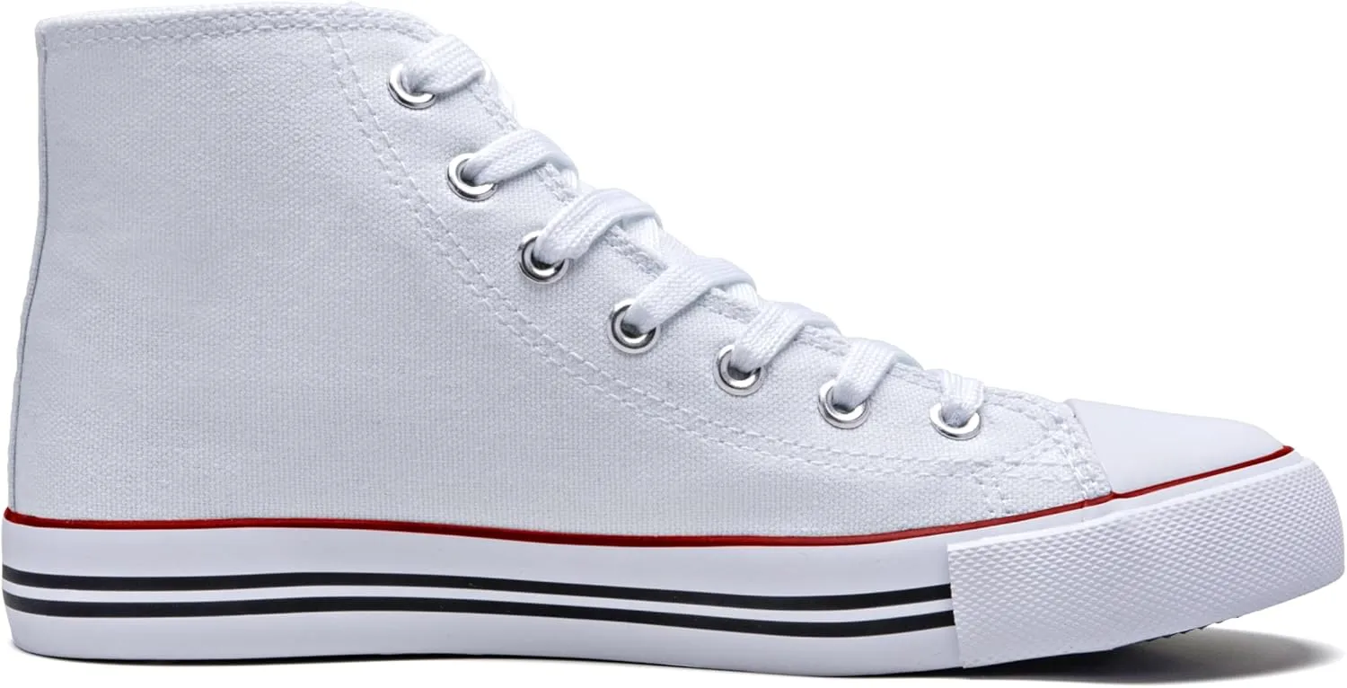 Kid's High Top Sneakers Classic High Tops Canvas Shoes for Girls and Boys, Lace up Tennis Shoes Fashion Canvas Sneakers Casual Shoes for Walking