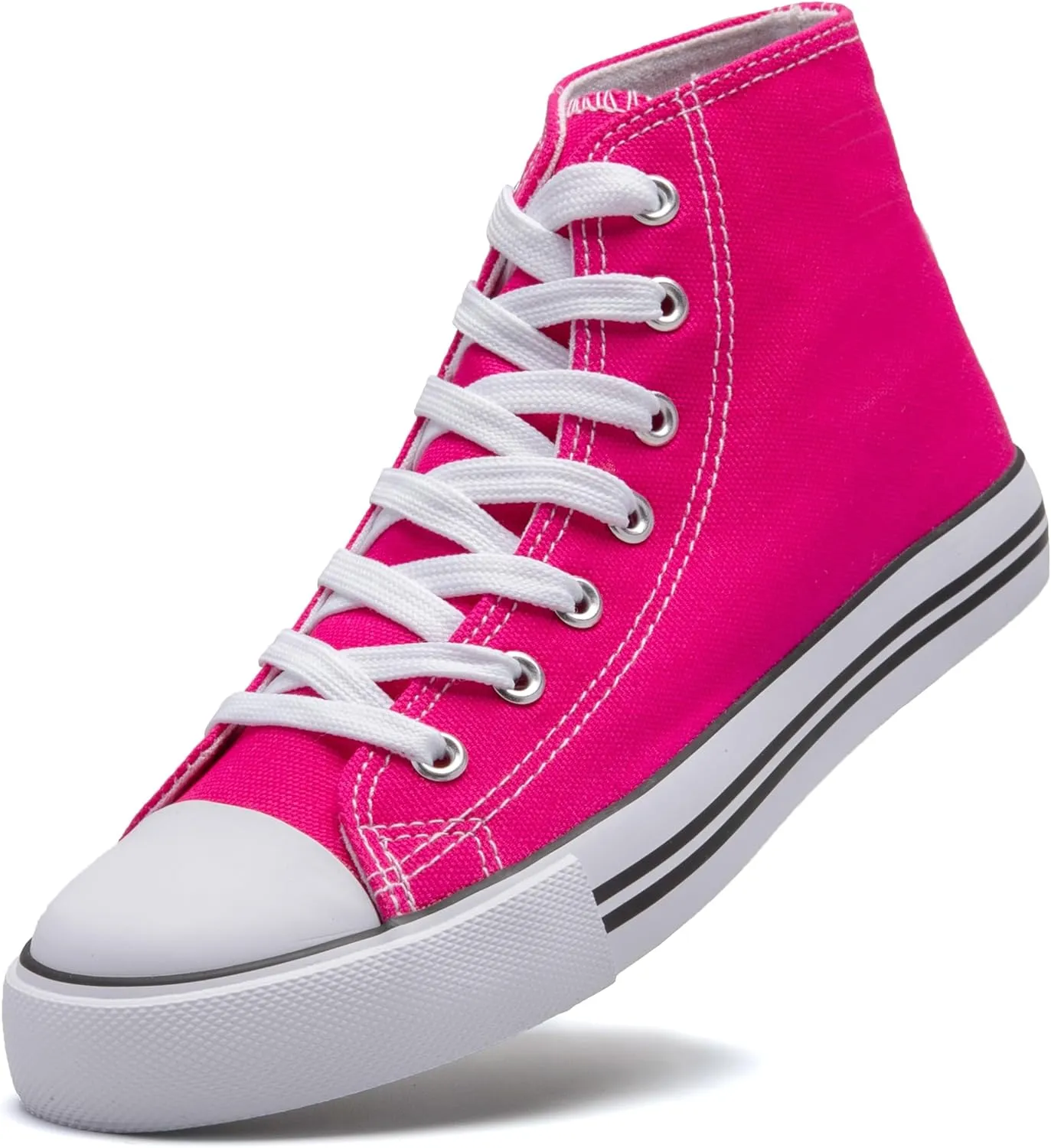 Kid's High Top Sneakers Classic High Tops Canvas Shoes for Girls and Boys, Lace up Tennis Shoes Fashion Canvas Sneakers Casual Shoes for Walking