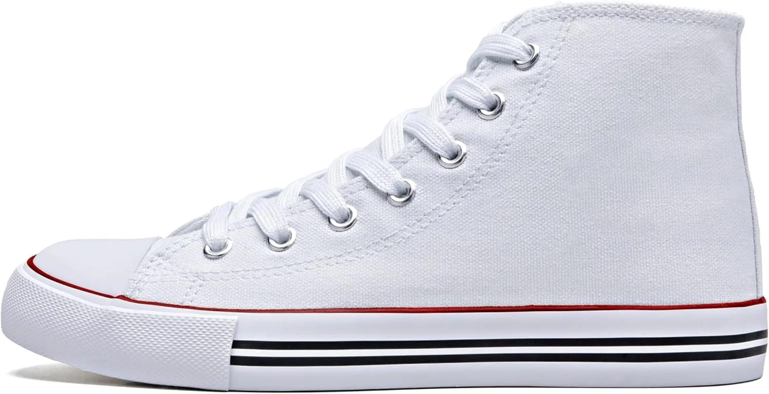 Kid's High Top Sneakers Classic High Tops Canvas Shoes for Girls and Boys, Lace up Tennis Shoes Fashion Canvas Sneakers Casual Shoes for Walking